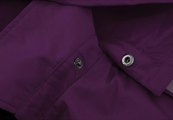 Women's Double Breasted Long Trench Coats Mid-Length Belted Overcoat Dress Jacket with Detachable Hood