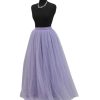 Lavender Color Tutu Tulle Skirt Wedding Party Prom Bridesmaid Maxi Skirt Cuatom Color