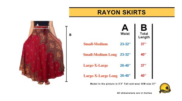 Women's Long Maxi Skirt Bohemian Gypsy Hippie Style Clothing Boho Skirts