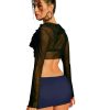 Black Mini Skirt for Women- Above Knee Elastic Waist Basic Mini Pencil Womens Skirts Bodycon Made in USA