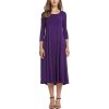 Women Spring Solid Party Dress Casual Vestidos Robes Long Dresses for O-Neck Long Sleeves Dress