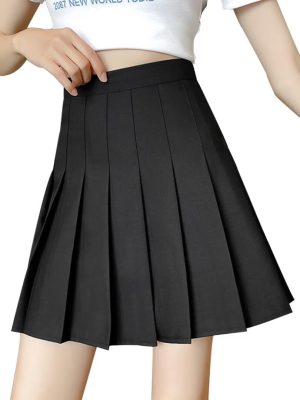 Womens Girls Pleated Tennis Skirts High Waisted A-line Skirt School Uniform Athletic Golf Skorts with Shorts,2T-4XL