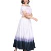 Women’s 32 Yard Cotton 4-Tiered Tribal Belly Dancing Long Skirt