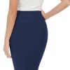 Skirts for Women High Waist Knee Length Stretch Bodycon Pencil Wedding Guest Work Skirt
