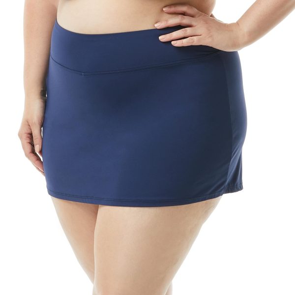 Emma Swim Skort - Modest Plus Size Swimsuit Skirt with Built in Shorts