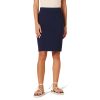 Women's Ponte Pull-On Above The Knee Fitted Pencil Skirt