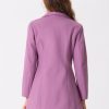 Women's Lapel Collar Buttoned Outwear Elegant Work Notch Trench Winter Coats