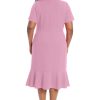 Women's V-Neck Polished Flounce Hem Twist Waist Detail Feminine Office Event Guest of