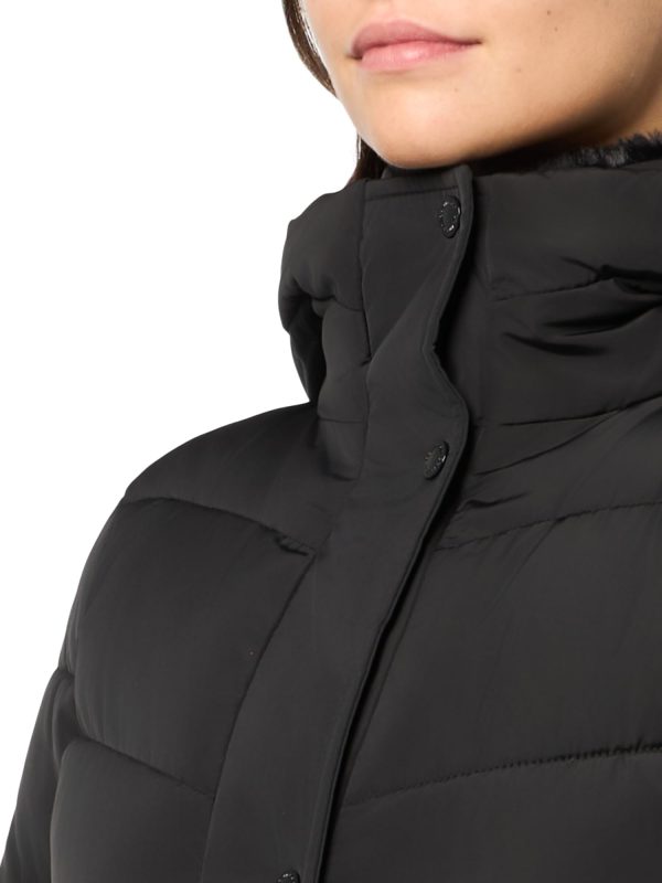 Women's Long Bib-front Puffer Jacket