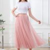 Women's Tutu Tulle A-Line Layered Mesh Midi Skirt, US XS - US 2XL