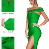 Women's One Shoulder Bandage Dresses for Women Wedding Guest Sexy Formal Midi Dress
