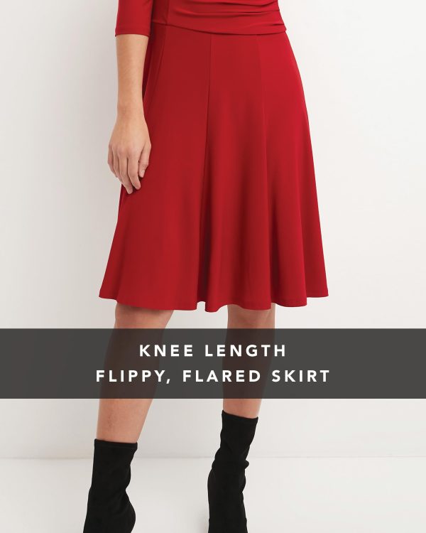 Women's Flippy Fit N' Flare Dress with 3/4 Sleeves