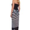 Women's Standard Mirage Long Pareo, Black White