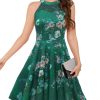 Women Cocktail Prom Wedding Dress Halter Lace Evening Party Short Vintage Homecoming Dresses