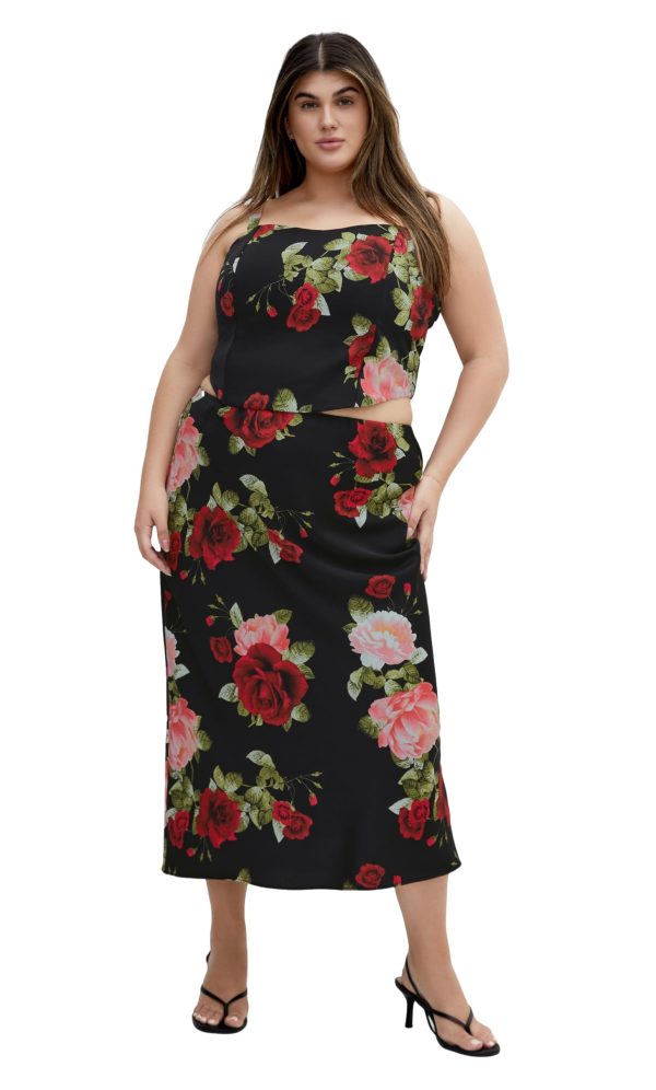 Women's Plus Size Skirt-Cherie Print