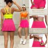 Pleated Tennis Skirt for Women with Shorts Athletic Golf Skort Workout Running Sports Skirts Skorts with Pockets