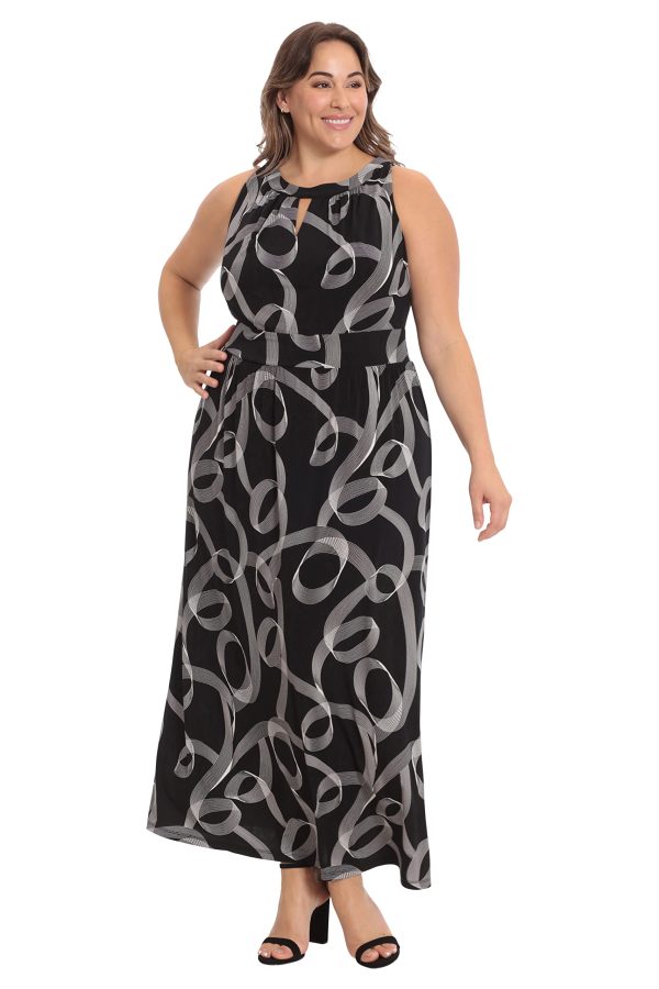 Women's Halter Neckline Signature Morris Maxi Dress Vacation Occasion Event Guest of