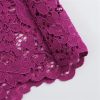 Women's Style High Waist Split Straight Lace Mid Length Dress Midi Skirt