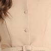 Business Skirt Suit Sets for Women's 2 Piece Outfits Office 3/4 Sleeve Blazer Jacket Pleated Skirts