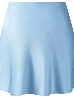 Mini Skirts for Women Satin High Elastic Waist Ruffle Bodycon Short Skirt