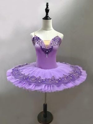 Professional Swan Lake Dance Costumes Kids Womens Ballet Skirt Girls Pancake Tutu Dress