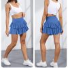 Women's Cute High Waist Ruffle Mini Skirt Layered Ruffle Hem Flared Flowy Casual Swing Beach Mini Short Skirt