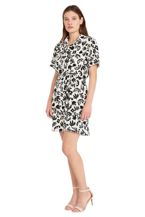 Women's Mini Dress with Front Skirt Dr