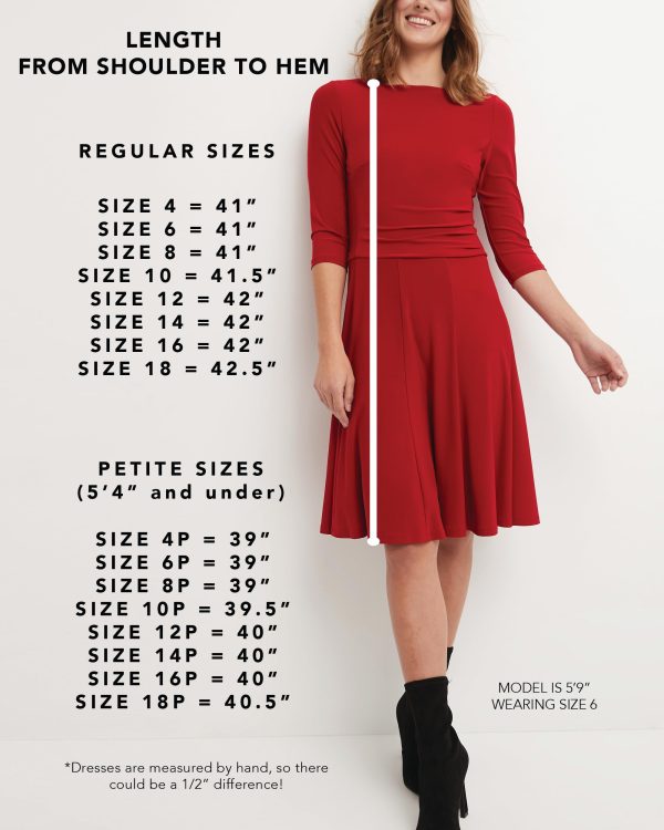 Women's Flippy Fit N' Flare Dress with 3/4 Sleeves