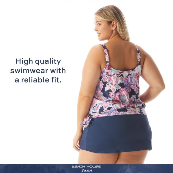 Emma Swim Skort - Modest Plus Size Swimsuit Skirt with Built in Shorts