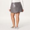 Women's Portia Vegan Leather Mini Wrap Skirt