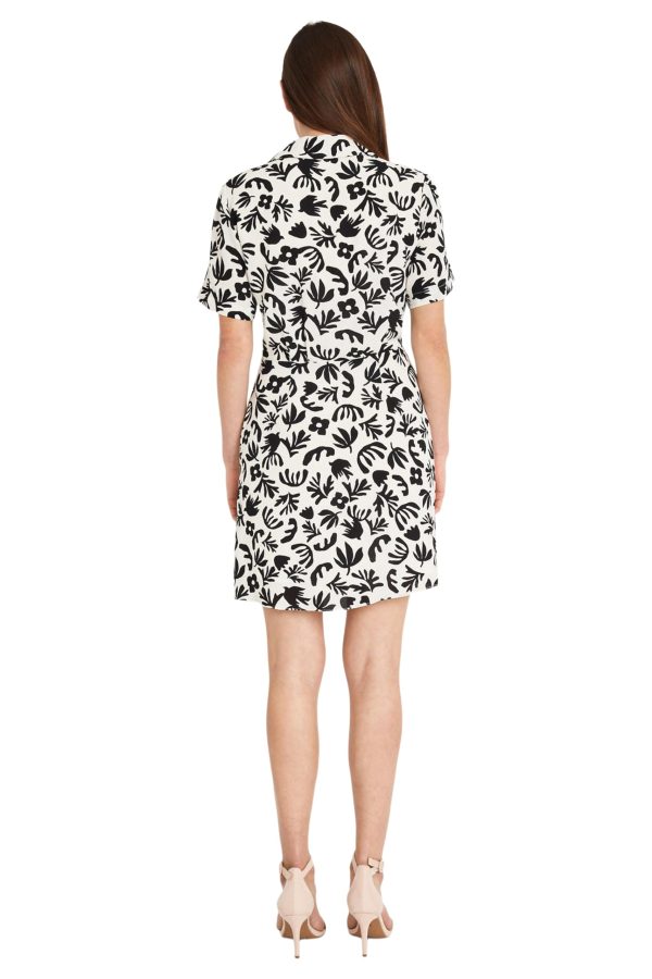 Women's Mini Dress with Front Skirt Dr
