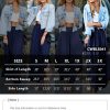 Casual High Waisted Maxi Skirts Elastic Waist Band Ankle Length Trendy Summer Long Skirt for Womens with Plus Size