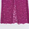 Women's Style High Waist Split Straight Lace Mid Length Dress Midi Skirt