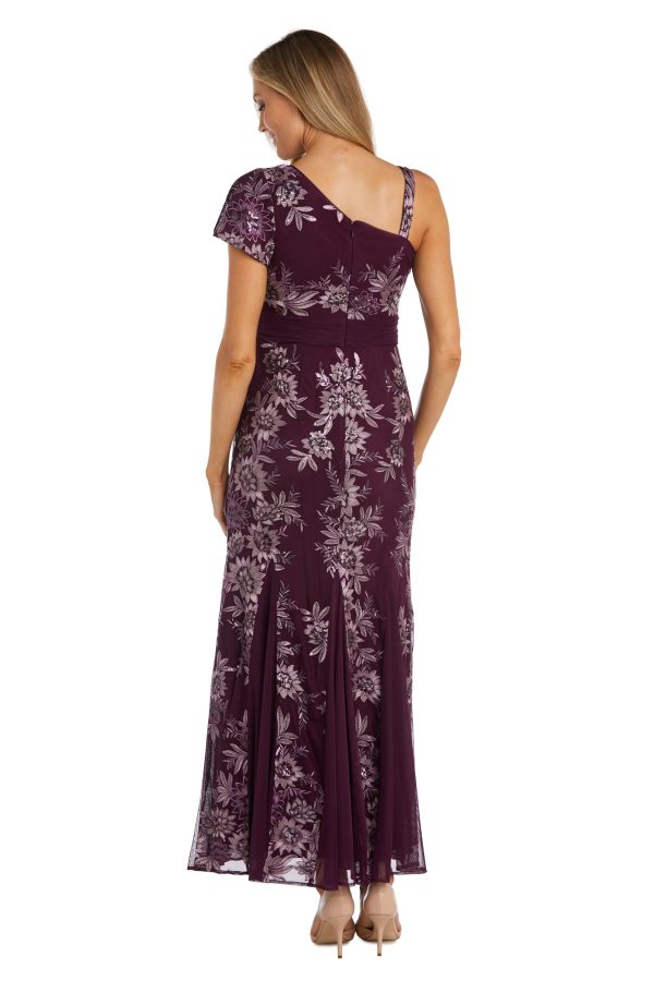 Womens Sequined Maxi Evening Dress