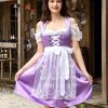 Women's German Dirndl Dress 3 Pieces Traditional Bavarian Oktoberfest Costumes For Carnival Party