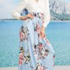 Womens Long Flowy Cute Modest High Waist Floor Length Pockets Maxi Skirt