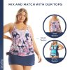 Emma Swim Skort - Modest Plus Size Swimsuit Skirt with Built in Shorts