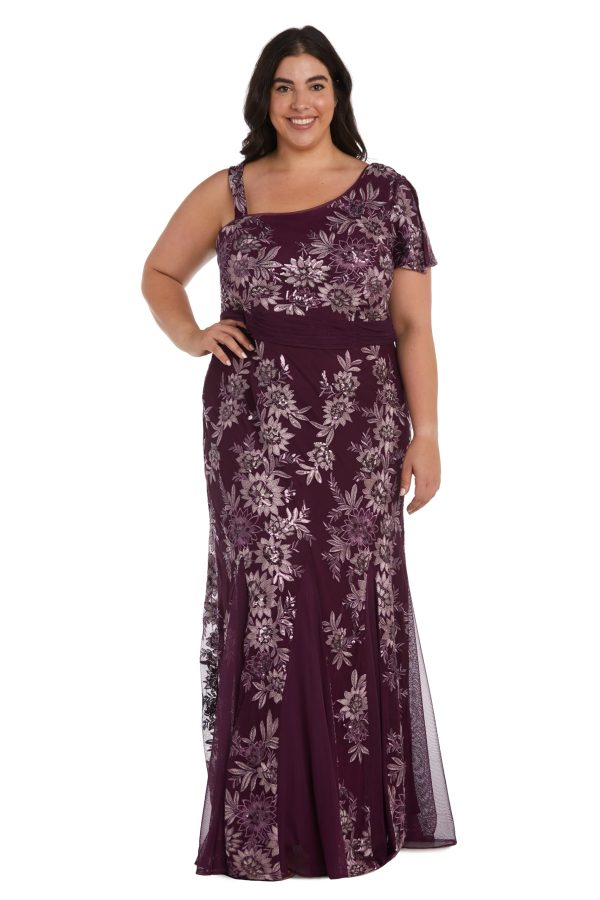 Womens Sequined Maxi Evening Dress