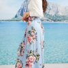 Womens Long Flowy Cute Modest High Waist Floor Length Pockets Maxi Skirt