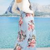Womens Long Flowy Cute Modest High Waist Floor Length Pockets Maxi Skirt