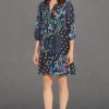 Women's Tie Neck Bishop Sleeve Flounce Hem Perfect Fall Dress Versatile Chic Office