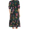 Women's High Neck Sheer Midi Dress