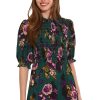Women's High Neck Sheer Midi Dress