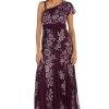 Womens Sequined Maxi Evening Dress