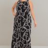 Women's Halter Neckline Signature Morris Maxi Dress Vacation Occasion Event Guest of