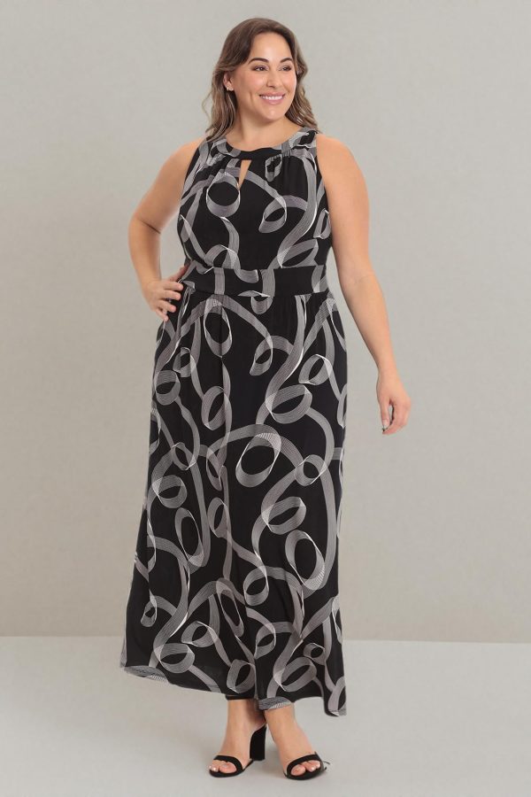 Women's Halter Neckline Signature Morris Maxi Dress Vacation Occasion Event Guest of