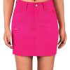 Women's High Waisted Summer Jean Mini Skirts Ripped Curvy Stretchy Denim Skirts