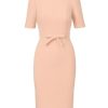 Women's Mini Bow Front Sheath Dress