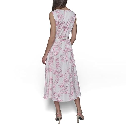 Women's Scoop Neck Sleeveless Midi Sheath Dress