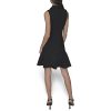 Women's Collared Sleeveless Above The Knee Sheath Dress